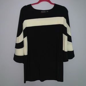 black and white blouse